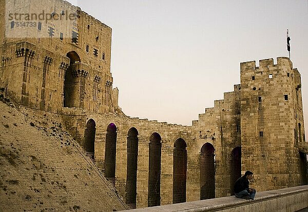 Die alte Festung des alten Aleppo  in der Altstadt