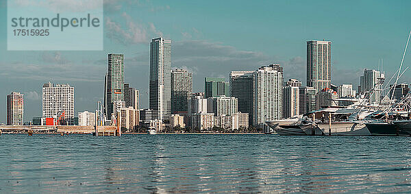 Marina-Panorama  städtische Skyline von Miami  Florida