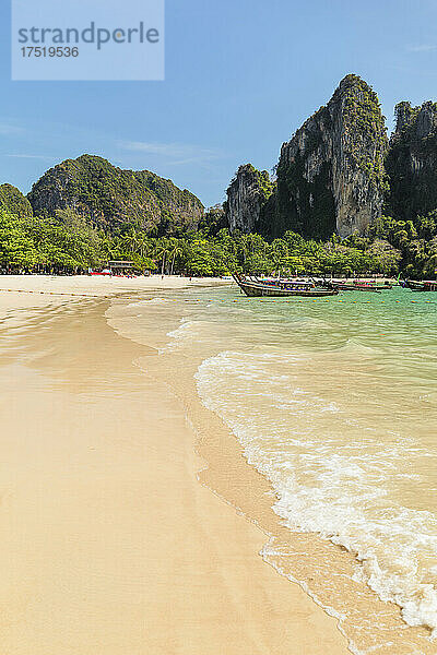 West Rai Leh Beach  Halbinsel Railay  Provinz Krabi  Thailand  Südostasien  Asien