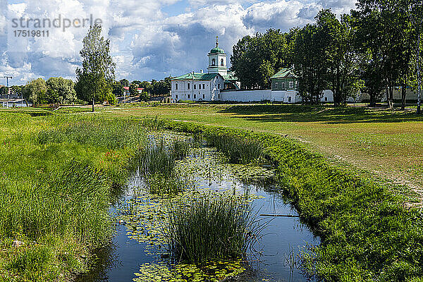 Spaso-Preobrazhenskiy Mirozhskiy Male Monastery  UNESCO-Weltkulturerbe  Pskow  Russland  Europa