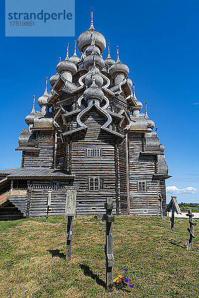 Kischi Pogost  Verklärungskirche  UNESCO-Weltkulturerbe  Insel Kischi  Karelien  Russland  Europa