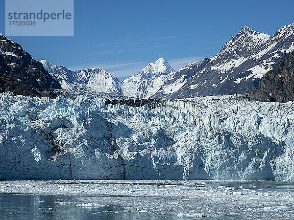 Margerie-Gletscher im Glacier-Bay-Nationalpark  UNESCO-Weltkulturerbe  Südost-Alaska  Vereinigte Staaten von Amerika  Nordamerika