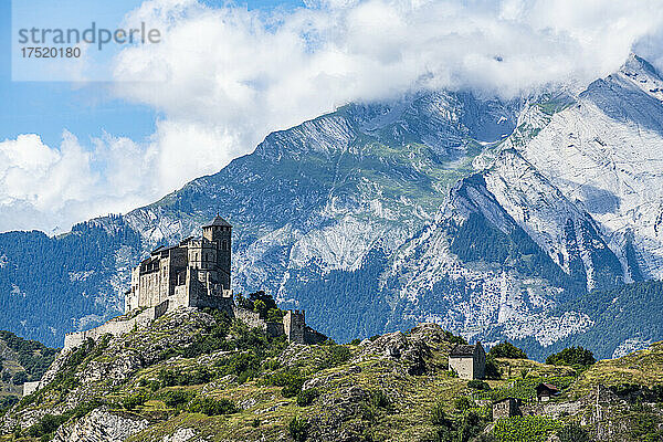 Chateau de Tourbillon  Sion  Wallis  Schweiz  Europa