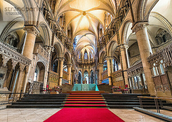 Der Chor  die Kathedrale von Canterbury  UNESCO-Weltkulturerbe  Canterbury  Kent  England  Vereinigtes Königreich  Europa