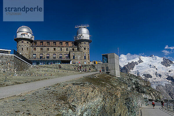 Gornergrat-Station  Gornergrat  Zermatt  Wallis  Schweiz  Europa