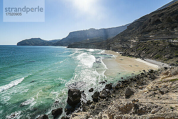 Strand von Fazayah  Salalah  Oman  Naher Osten