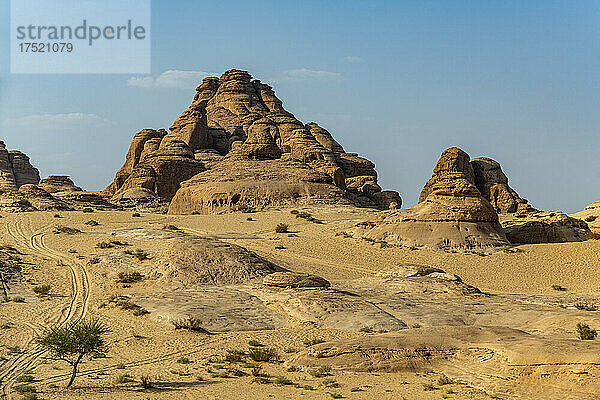 Sandsteinlandschaft  Al Ula  Königreich Saudi-Arabien  Naher Osten