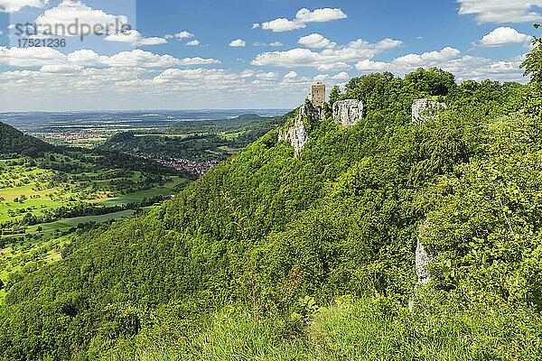 Reussenstein  Burg  Neidlinger Tal  Schwäbische Alb  Baden-Württemberg  Deutschland  Europa