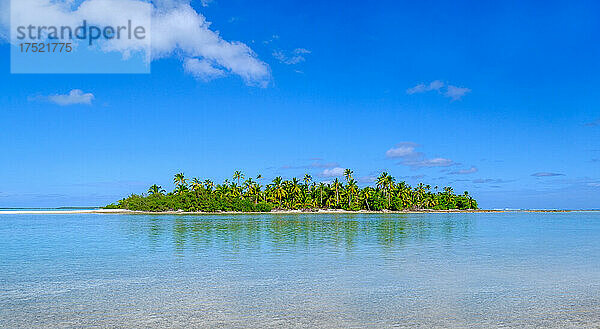Insel Pula Maraya vom Scout Park Beach  Kokosinseln (Keelinginseln)  Indischer Ozean  Asien