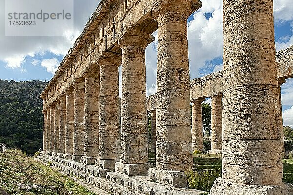 Tempel von Segesta  Sizilien  Italien  Europa