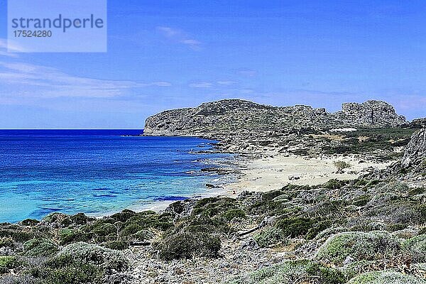 Strand von Falassarna  Westküste  Kreta  Griechenland  Europa