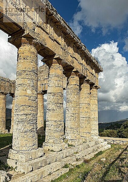 Tempel von Segesta  Sizilien  Italien  Europa