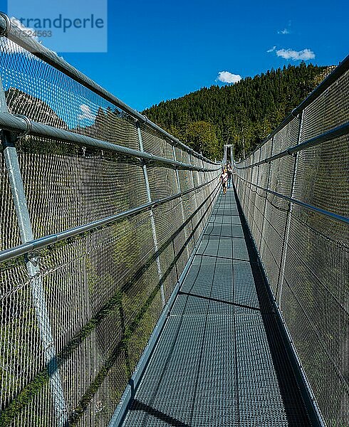 Die Hängebrücke Highline 179 in Reutte  Tirol  Austria