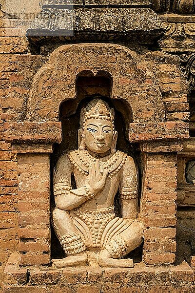 Terakotte-Figur  Tayok pye-min-Pagode  Bagan  Myanmar  Asien