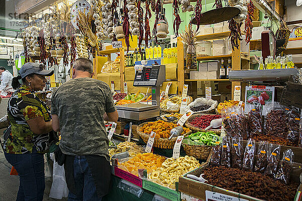 Markt von San Lorenzo  Florenz  Toskana  Italien  Europa