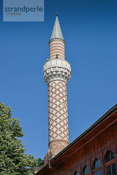 Minarett  Dschumaja-Moschee  Altstadt  Plovdiv  Bulgarien  Europa