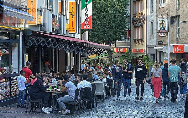 Restaurants  Pontstrasse  Aachen  Nordrhein-Westfalen  Deutschland  Europa