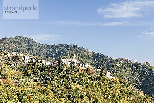 Ligurische Berge  Bergdorf Triora  Ligurien  Italien  Europa