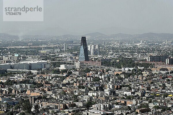 Ausblick vom Torre Latinoamericana  182m hoch  auf Mexiko-Stadt  Distrito Federal  Mexiko  Mittelamerika