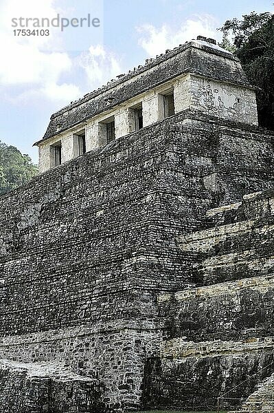 Vorkolumbische Maya-Ausgrabungsstätte Palenque  UNESCO-Weltkulturerbe  Palenque  Chiapas  Mexiko  Mittelamerika