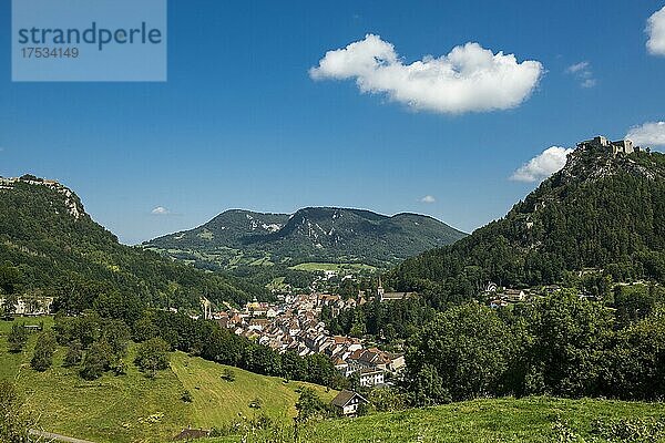 Salins-les-Bains  Departement Jura  Franche-Comte  Frankreich  Europa