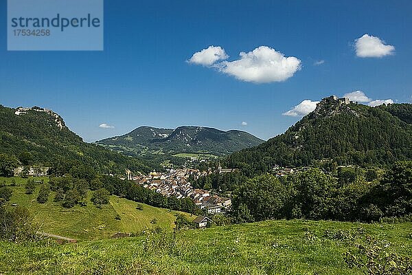 Salins-les-Bains  Departement Jura  Franche-Comte  Frankreich  Europa