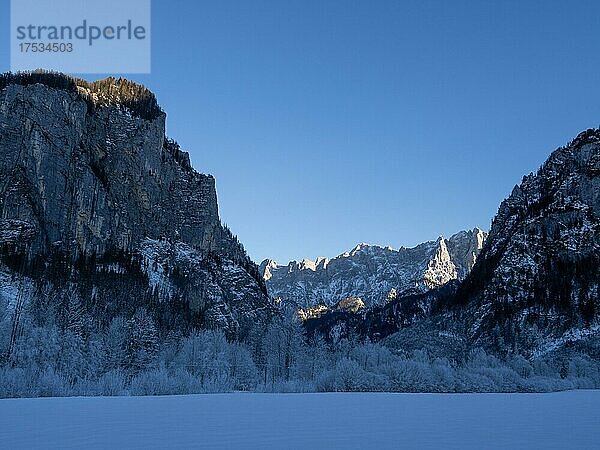 Winterlandschaft  Hochtorgruppe  Nationalpark Gesäuse  Steiermark  Österreich  Europa