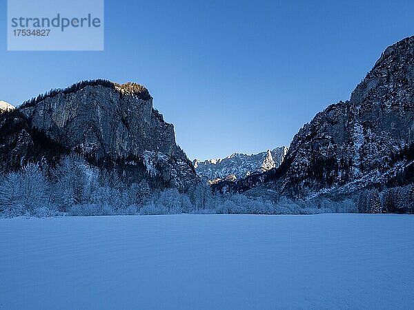 Winterlandschaft  Hochtorgruppe  Nationalpark Gesäuse  Steiermark  Österreich  Europa