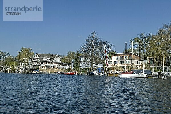 Häuser  Havel  Tegelort  Tegel  Reinickendorf  Berlin  Deutschland  Europa