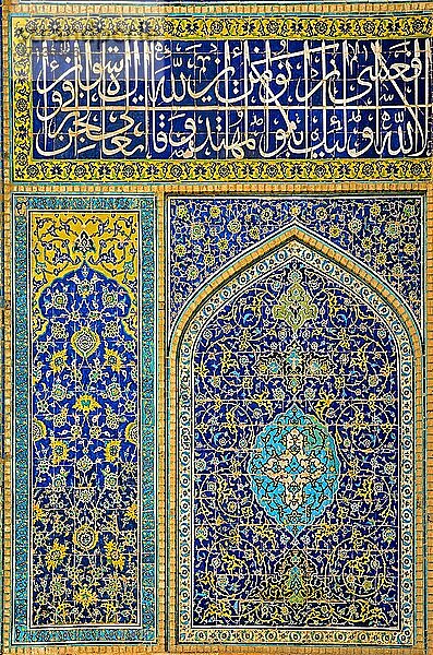 Fayence-Mosaike  Moschee Masjid-e Imam  Isfahan  Isfahan  Iran