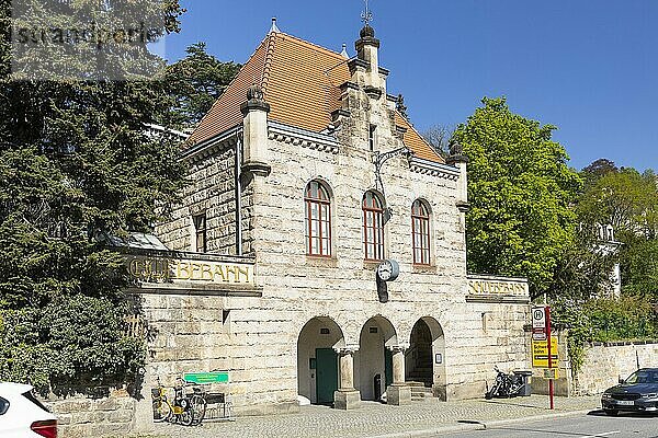 Talstation der Schwebebahn  Dresden  Sachsen  Deutschland  Europa