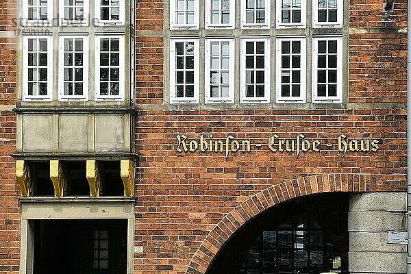 Robinson Crusoe Haus  Böttcherstraße  Altstadt  Bremen  Deutschland  Europa