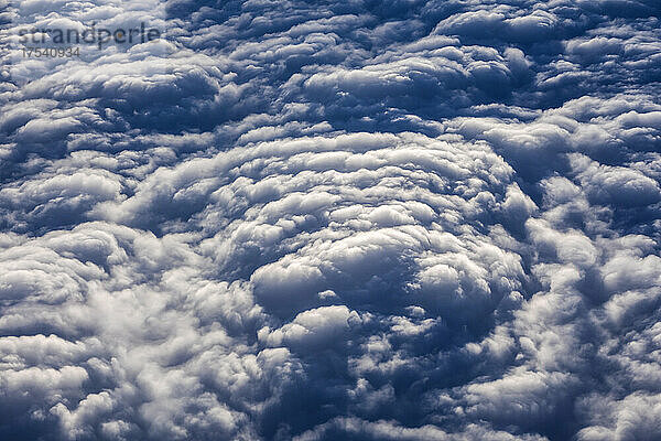 Thick clouds seen from above