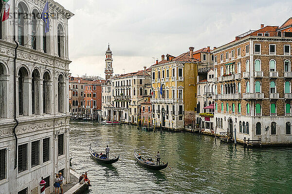 Italien  Venetien  Venedig  Canal Grande von der Rialtobrücke aus gesehen