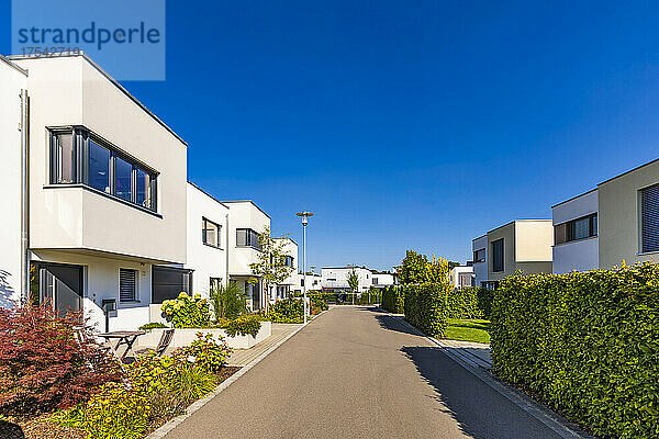Germany  Bavaria  Neu-Ulm  Suburban houses in new development area