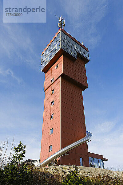 Germany  Lower Saxony  Harz  Exterior of Wurmbergturm observation deck