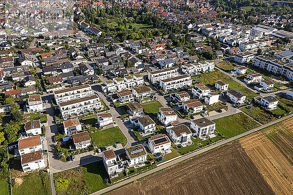 Germany  Baden-Wurttemberg  Sindelfingen  Aerial view of new development area