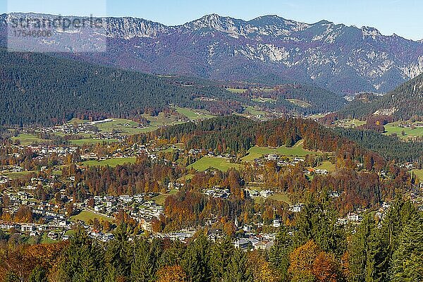 Alpenpanorama  Berchtesgaden  Berchtesgadener Land  Oberbayern  Bayern  Deutschland  Europa