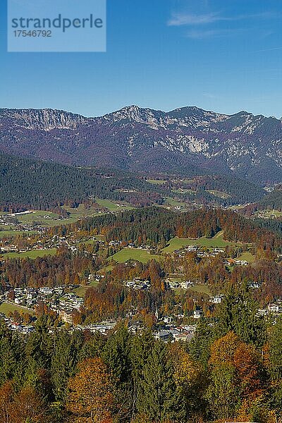 Alpenpanorama  Berchtesgaden  Berchtesgadener Land  Oberbayern  Bayern  Deutschland  Europa