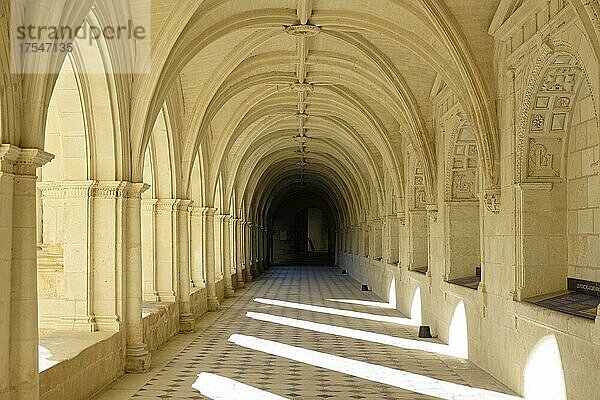 Abbaye Fontevraud  Kreuzgang  Fontevraud  Pays de la Loire  Frankreich  Europa