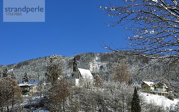 Wallfahrtskirche Maria Hilf  Hilfbergkirche  Mondsee  Salzkammergut  Oberösterreich  Österreich  Europa