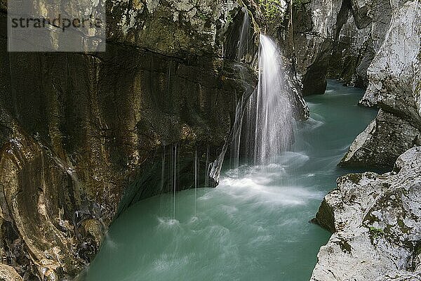 So?a Canyon  Soca-Tal  Bovec  Triglav Nationalpark  Slowenien  Europa