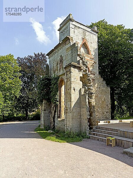 Tempelherrenhaus  Turmruine  Park an der Ilm  Weimar  Thüringen  Deutschland  Europa