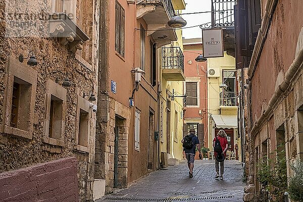 Altstadtgasse  Topanas-Viertel  Chania  Kreta  Griechenland  Europa