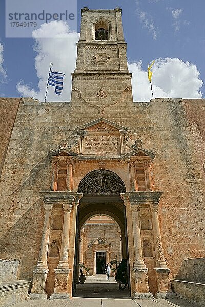 Haupteingang  Agia Triada Kloster  Kreta  Griechenland  Europa