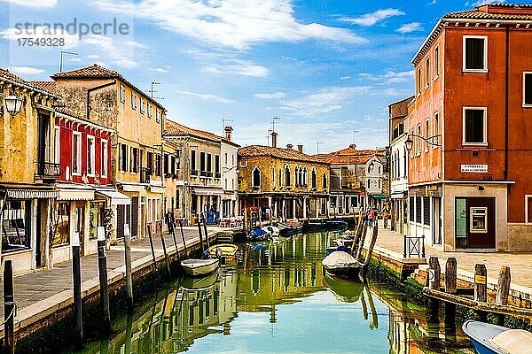 Insel Murano  bekannt für ihre Glaskunst  Venedig  Lagunenstadt  Venetien  Italien  Venedig  Venetien  Italien  Europa