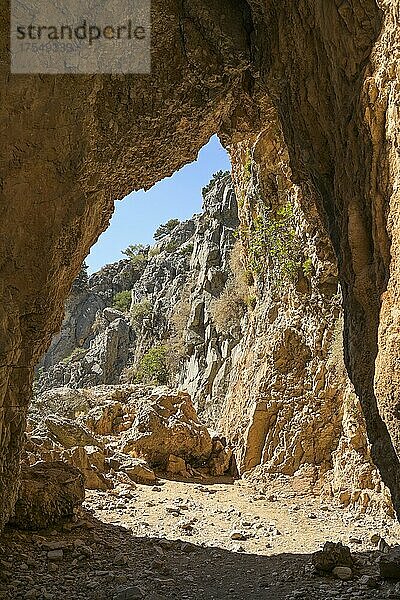 Felsentor  Imbros-Schlucht  Kreta  Griechenland  Europa