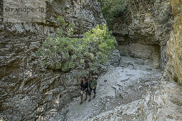 Engstelle  Felsen  Imbros-Schlucht  Kreta  Griechenland  Europa