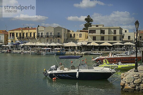 Venezianischer Hafen  Rethymno  Kreta  Griechenland  Europa