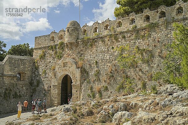 Haupttor  Festungsmauer  Fortezza  Rethymno  Kreta  Griechenland  Europa